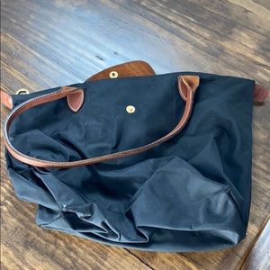 Longchamp le pliage black shoulder bag size L